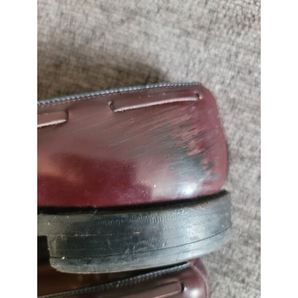 Allen‎ Edmonds Grayson Tassel Loafers Size 10 Slip-On Brown Burgundy Leather main image 4